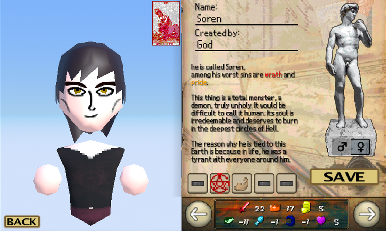Sinner Maker Game Screenshot